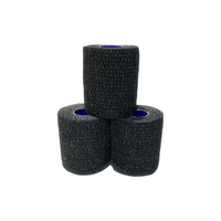 75mm Hand Tearable Stretch Tape - Black (Box of 16)