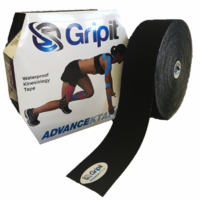 Gripit Advance Waterproof KTape - Black 31.5m Roll