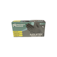 Nitrile Gloves - 100 Pack - Black