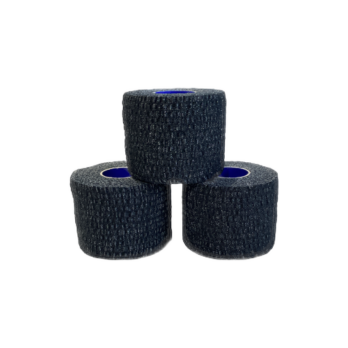 50mm Hand Tearable Stretch Tape - Black (Box of 24)